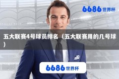 五大联赛4号球员排名（五大联赛用的几号球）