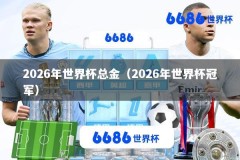 2026年世界杯总金（2026年世界杯冠军）